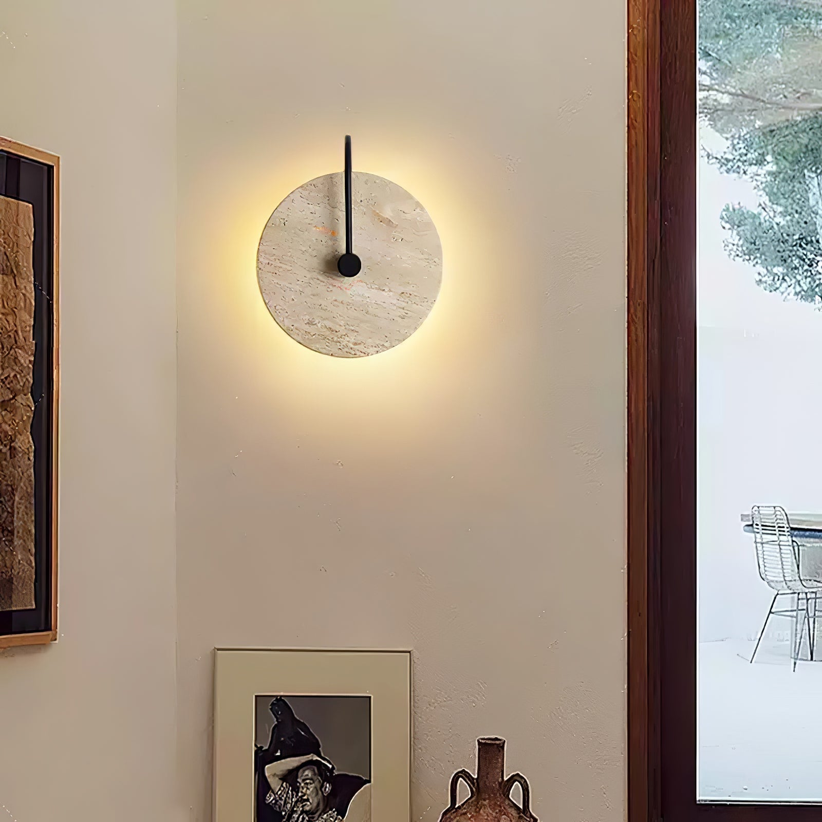 Kara Travertine Wall Light