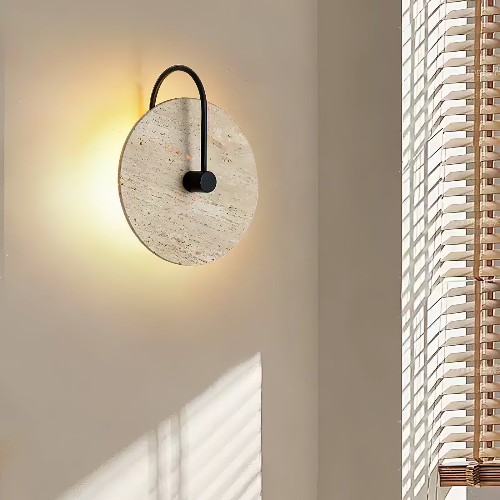 Kara Travertine Wall Light