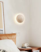 Ritta Round Travertine Wall Lamp