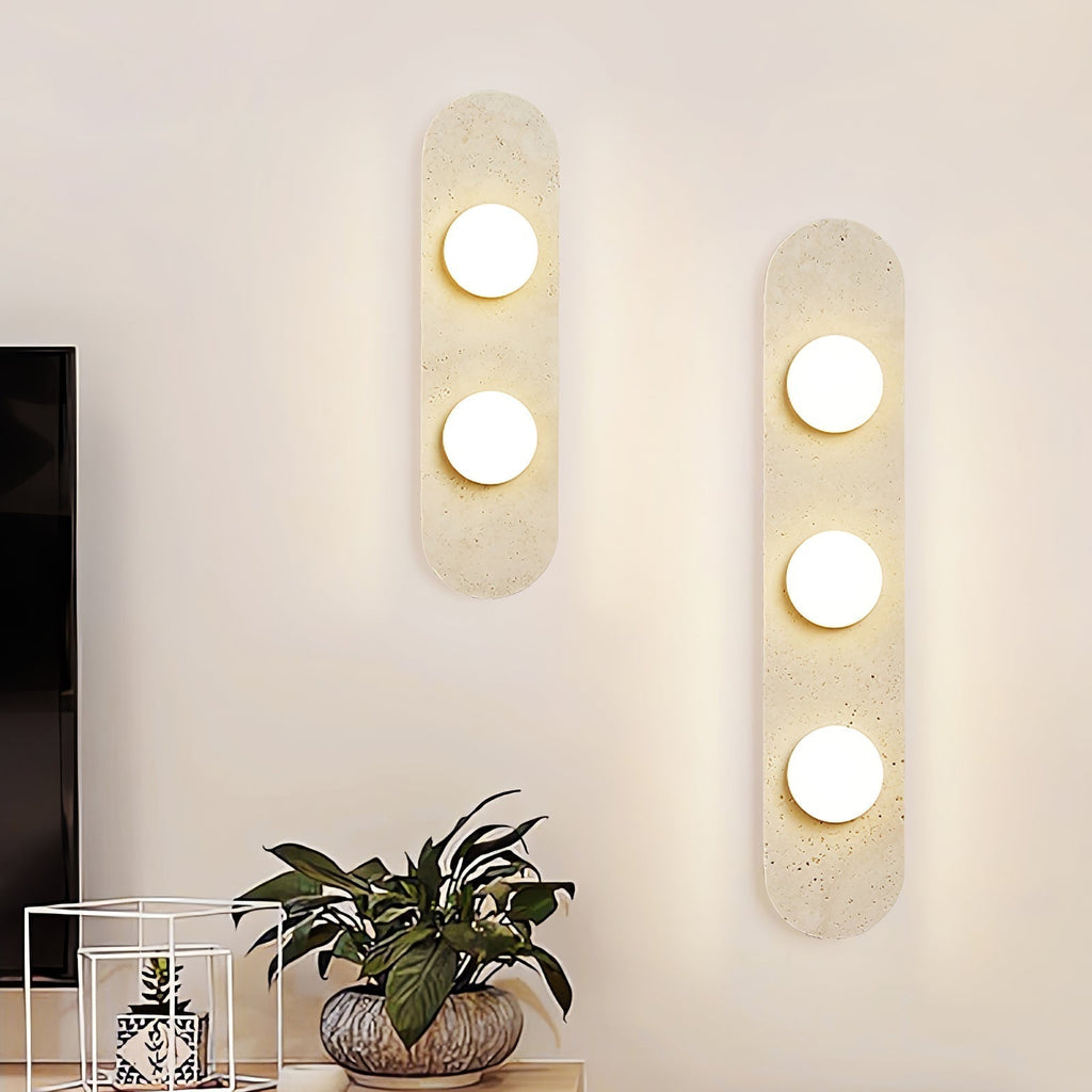 Zasoliel Minimalist Travertine Wall Light