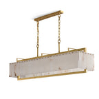 Ruben Chandelier Alabaster Rectangular Luxe