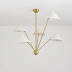 Silva Retro Simple LED Chandelier Metal Brass 5 Light Living Room/Kitchen