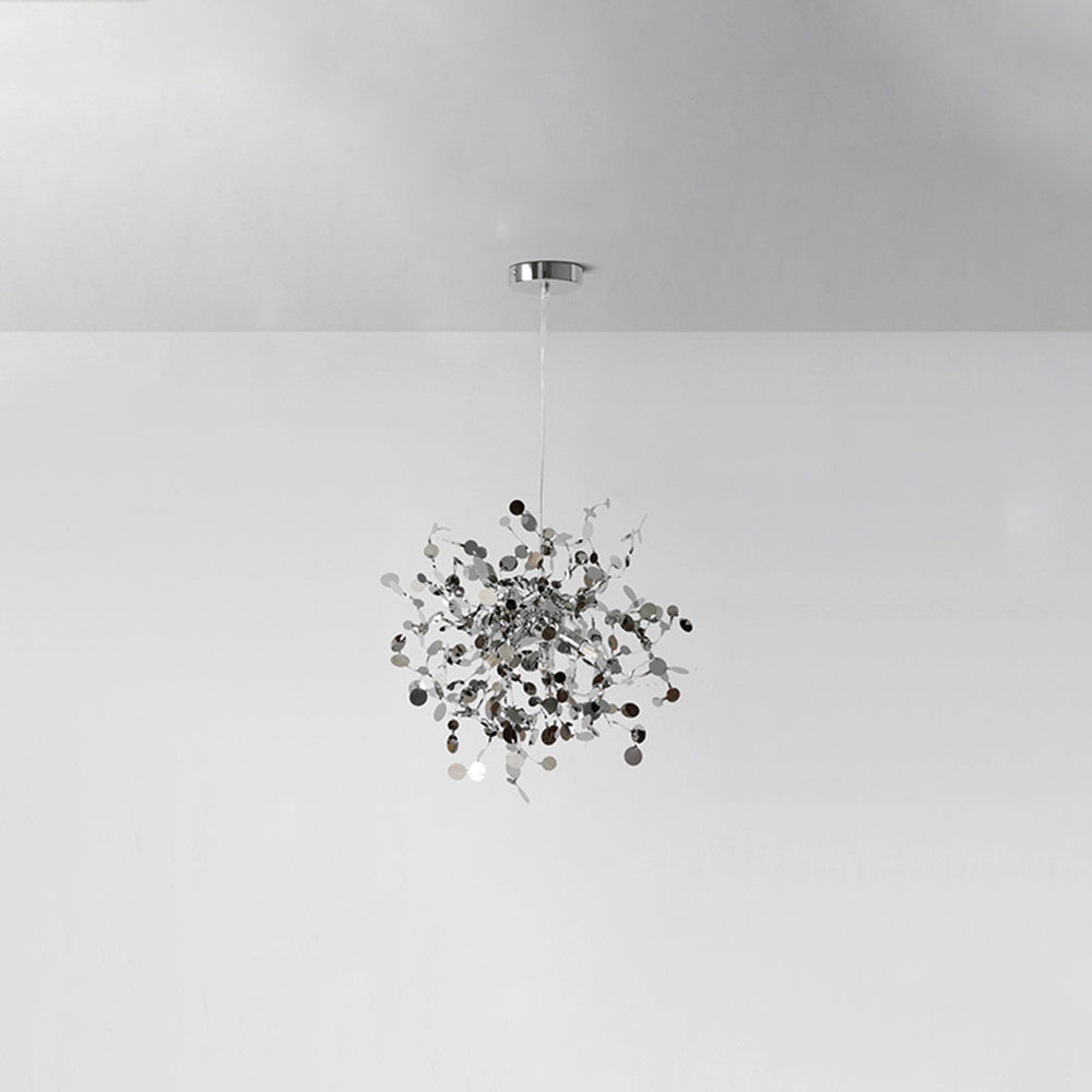 Olivia Artsy Classy Cluster Fireworks Pendant Light, Stainless steel