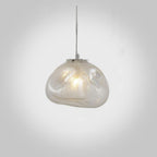 Avi Minimalist Spherical Glass Pendant Light, 3 Colour