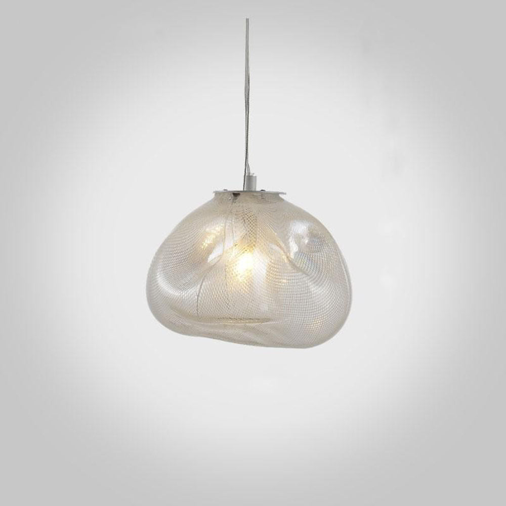 Avi Minimalist Spherical Glass Pendant Light, 3 Colour