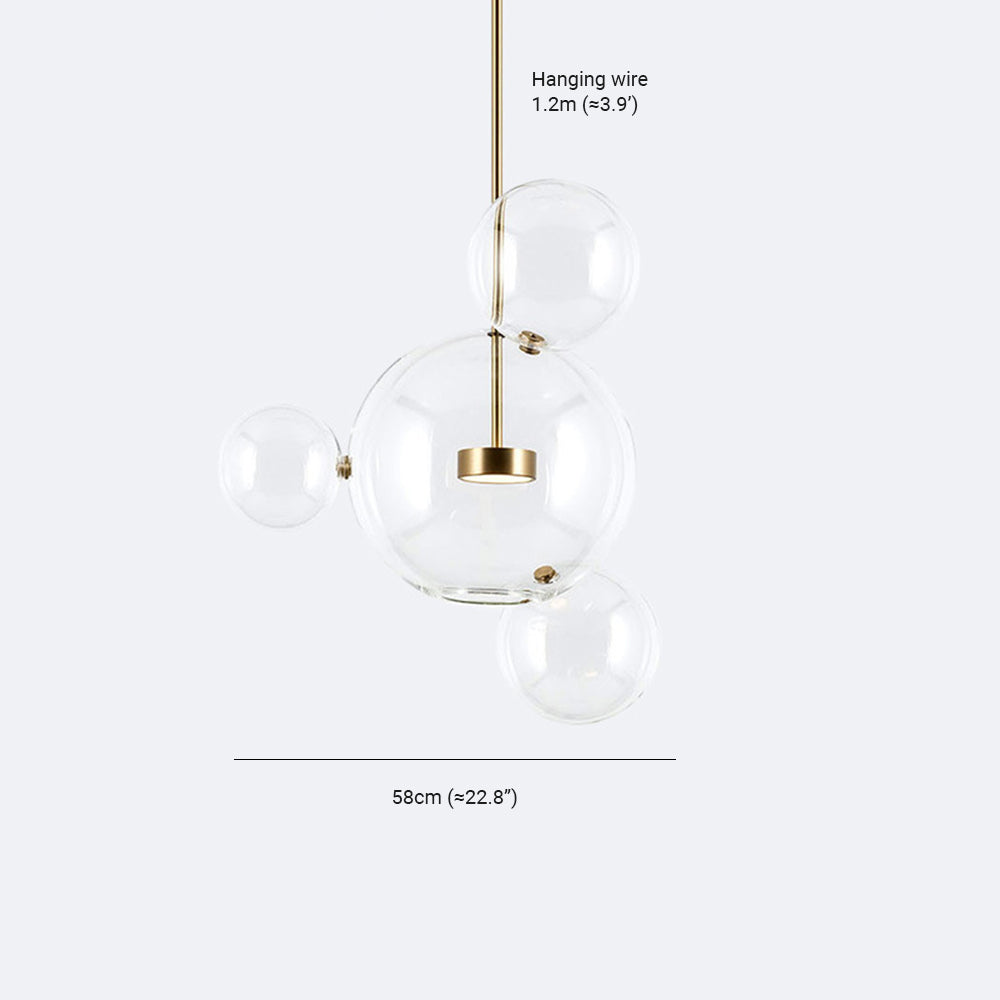 Valentina Modern Bubble Cluster  Pendant Light Gold