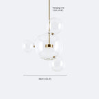 Valentina Modern Bubble Cluster  Pendant Light Gold
