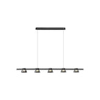 Arisha Modern Linear Metal Pendant Light,Black