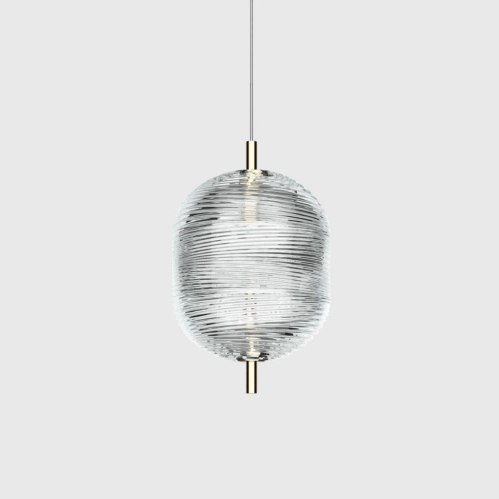 Valentina Designer Art Modern Pendant Light, Black/Gold