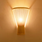 Muto Led Wall Mounted Bedside Lamp, Rattan/, Bedroom