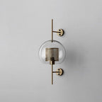 Kiri Industrial Classy Global Clear Glass Wall Lamp