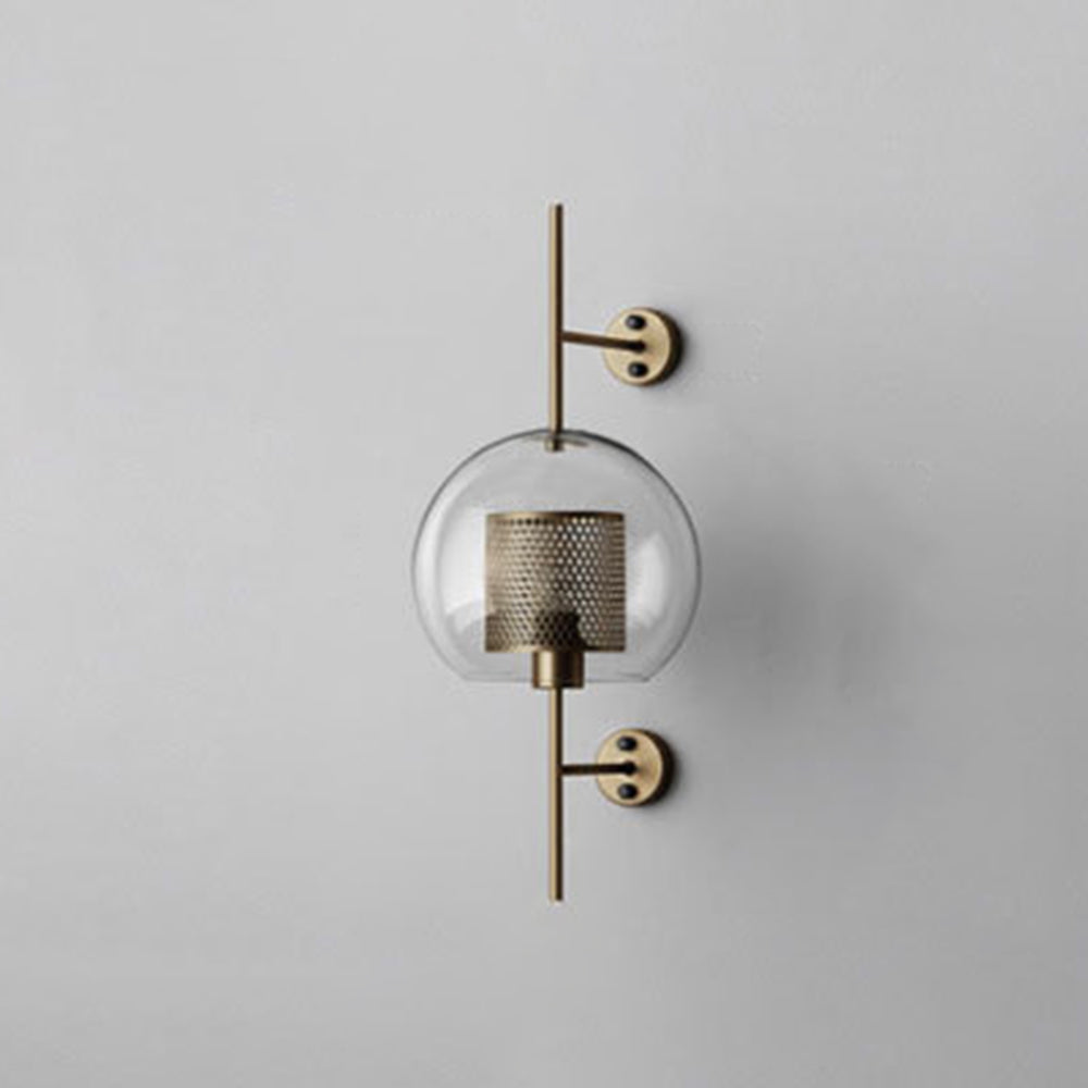 Kiri Industrial Classy Global Clear Glass Wall Lamp
