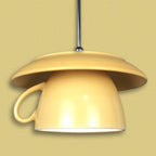 Valentina Pop Art Cup Ceramic LED Pendant Light Study Bedroom