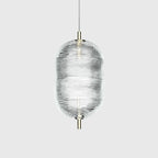 Valentina Designer Art Modern Pendant Light, Black/Gold