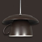 Valentina Pop Art Cup Ceramic LED Pendant Light Study Bedroom