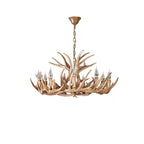 Silva Retro Deer Antlers Candle light Horn Resin Chandelier
