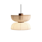 Muto Retro Fabric & Metal Pendant Light, 2 Style