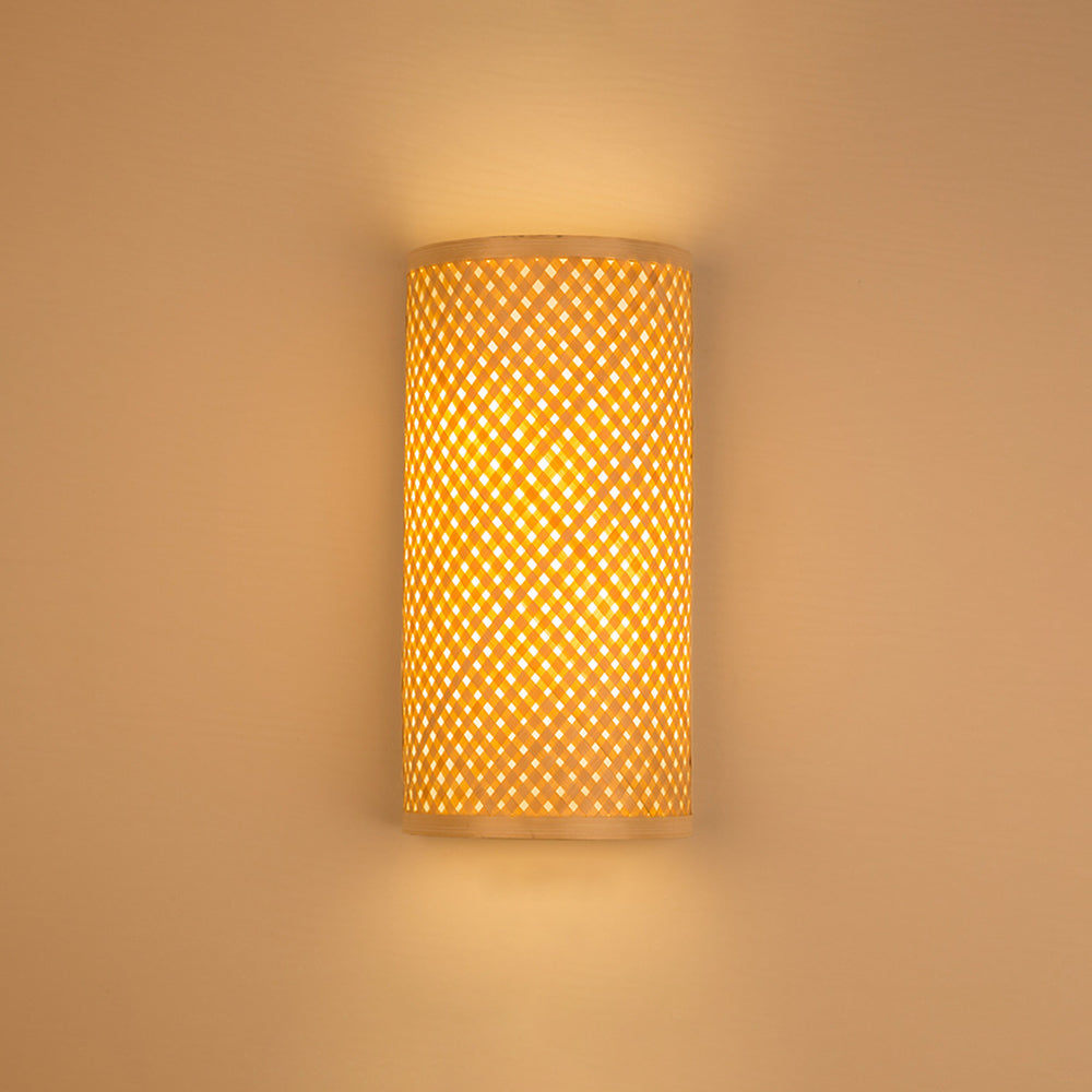 Muto Led Wall Mounted Bedside Lamp, Rattan/, Bedroom