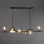 Arisha Modern LED Pendant Light Black/Gold Glass Living Room/Bedroom