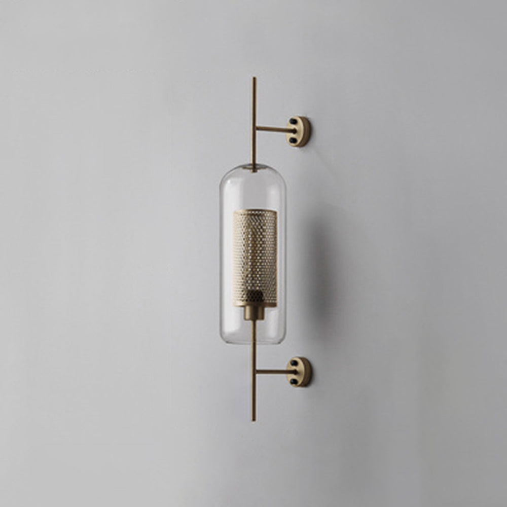 Kiri Industrial Classy Global Clear Glass Wall Lamp