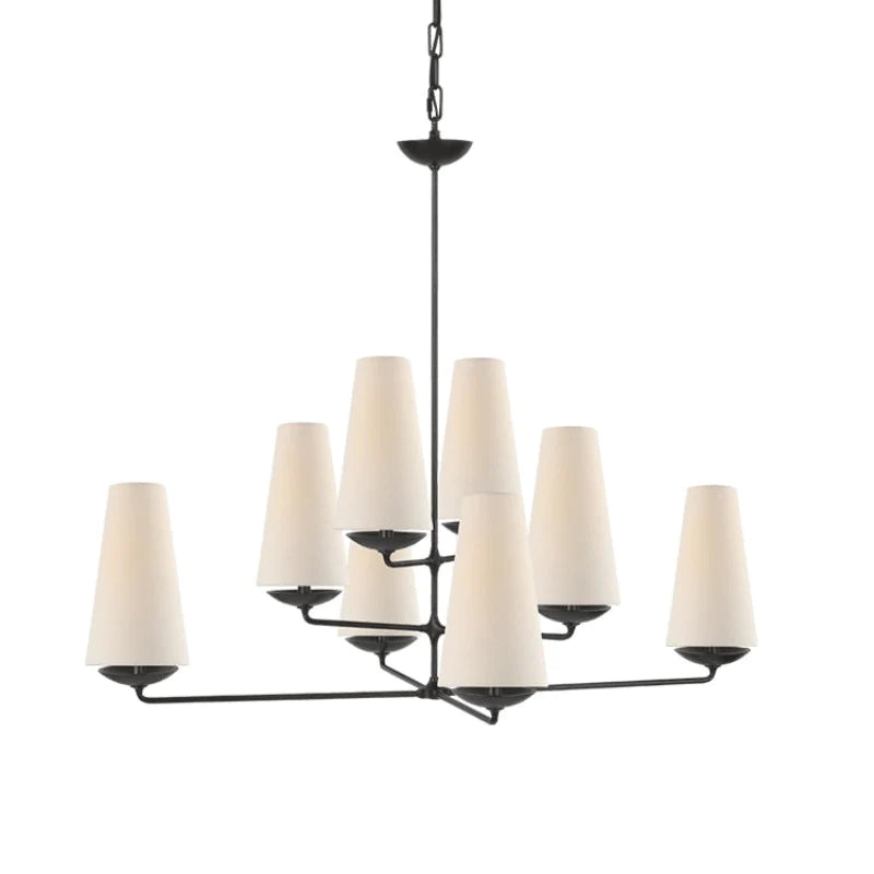 Silva Vintage LED Chandeliers White Black Bedroom Kitchen