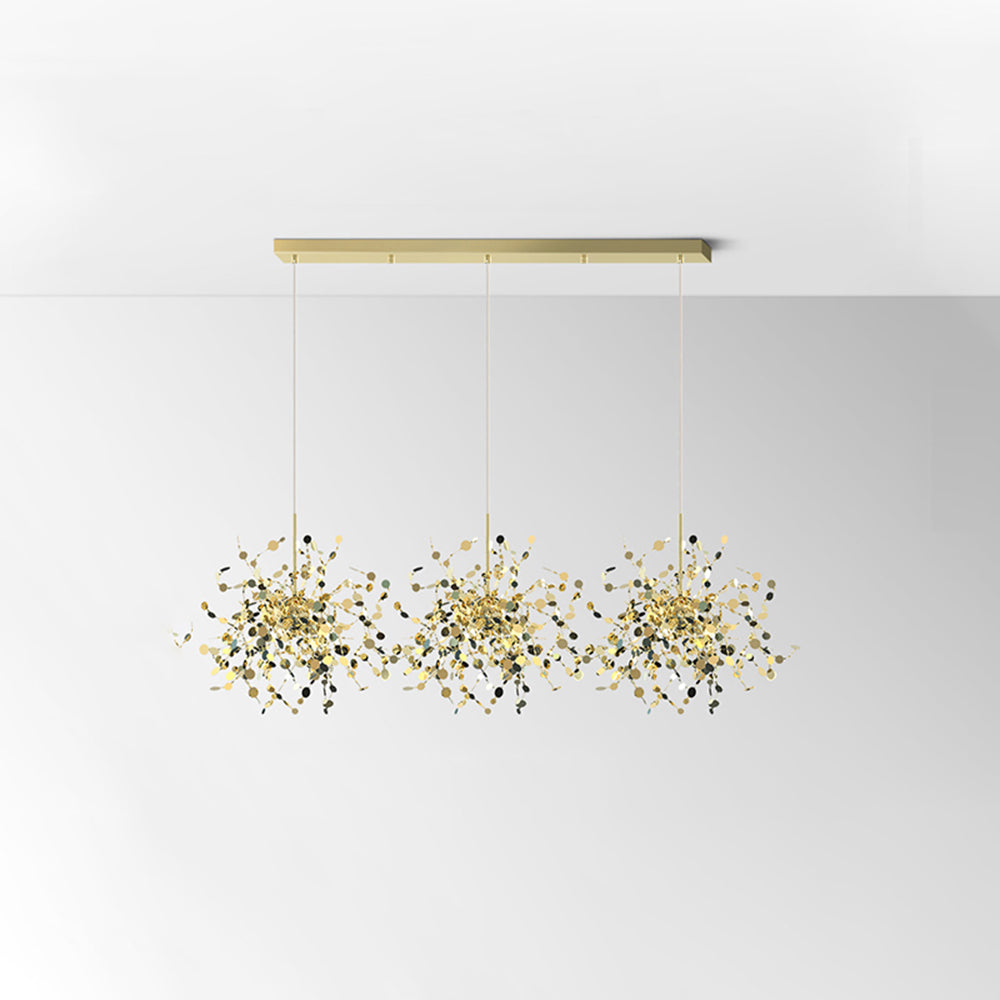 Olivia Artsy Classy Cluster Fireworks Pendant Light, Stainless steel
