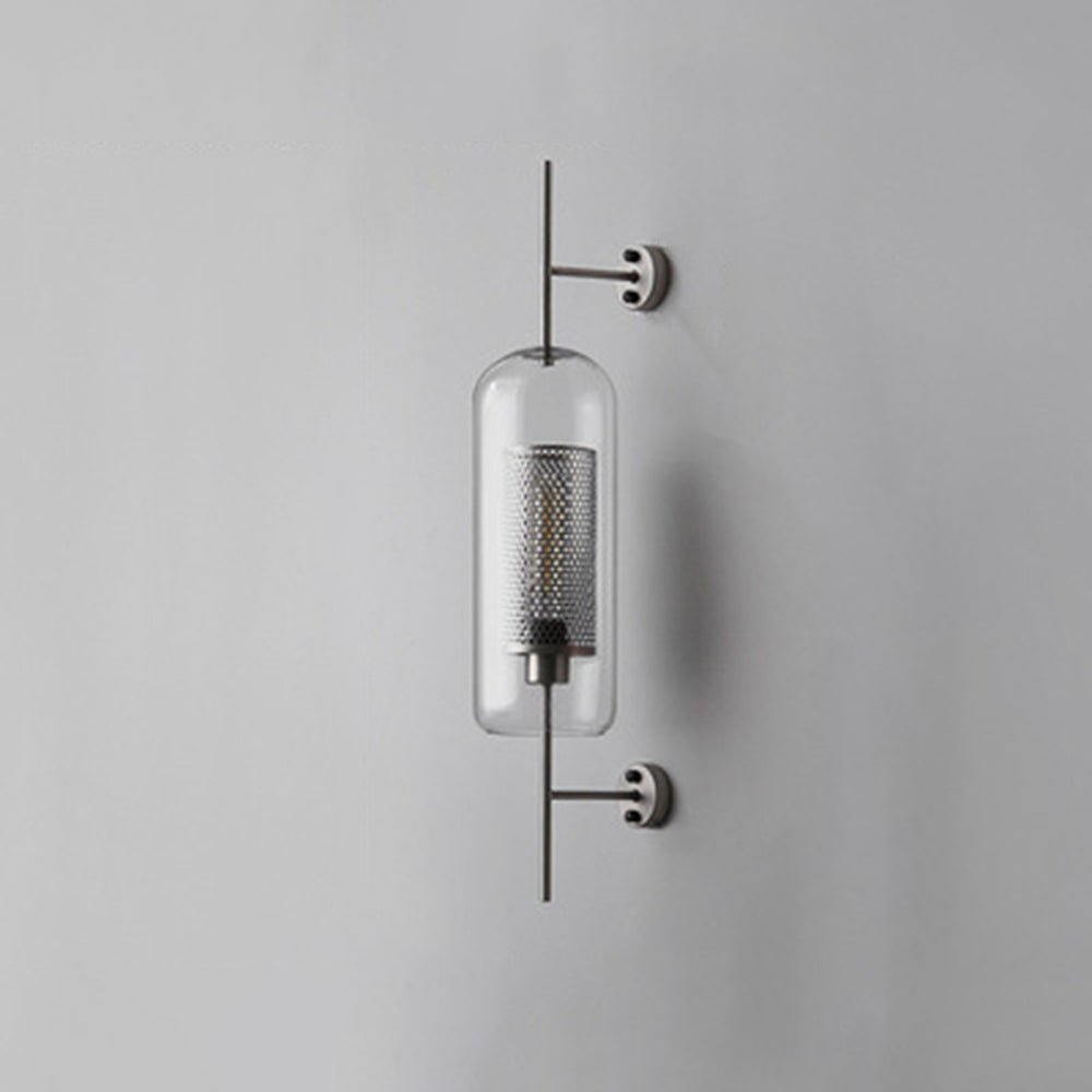 Kiri Industrial Classy Global Clear Glass Wall Lamp
