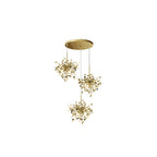 Olivia Artsy Classy Cluster Fireworks Pendant Light, Stainless steel