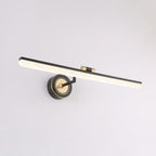 Arisha Vintage Linear Metal/ Wall Lamp, Black/Gold