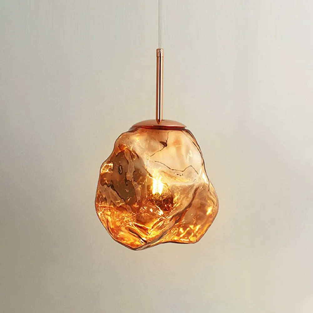 Lava Glass Pendant Light, 4 Colour