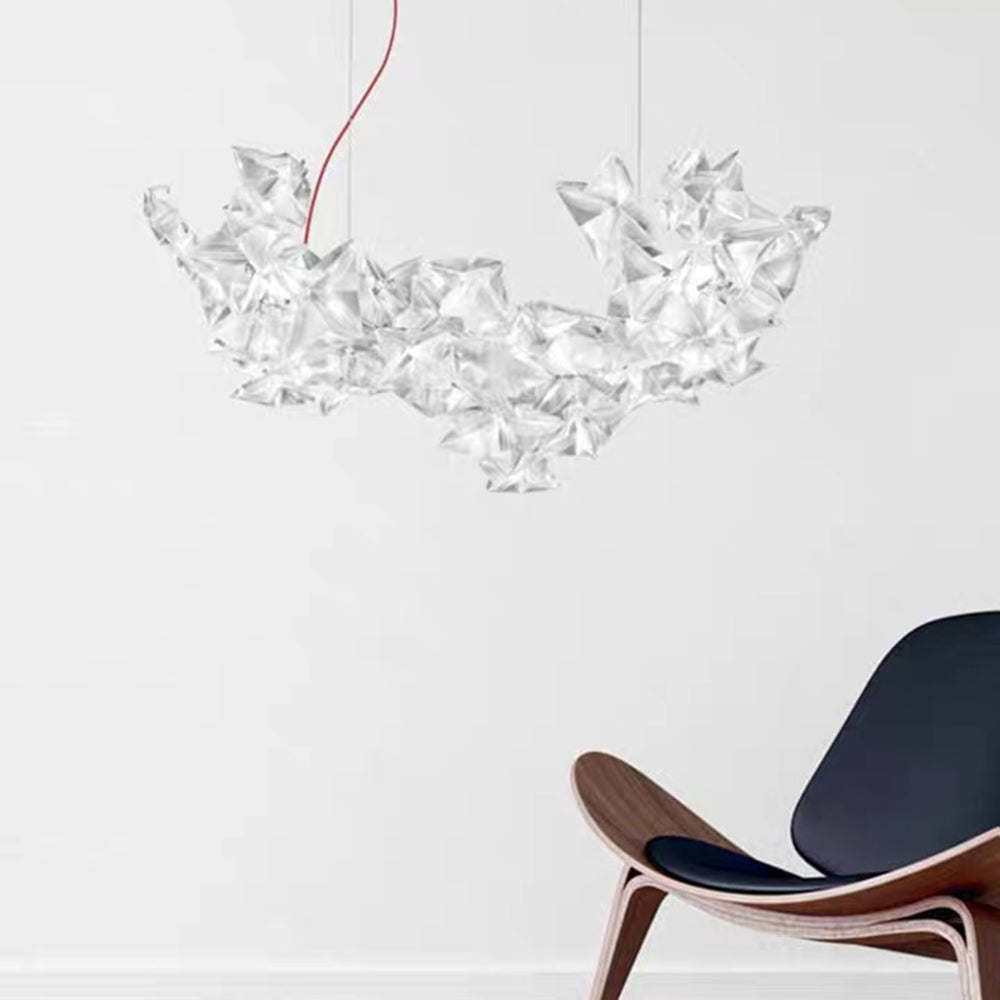 Olivia Luxury Star Pendant Light, Living Room, Silver