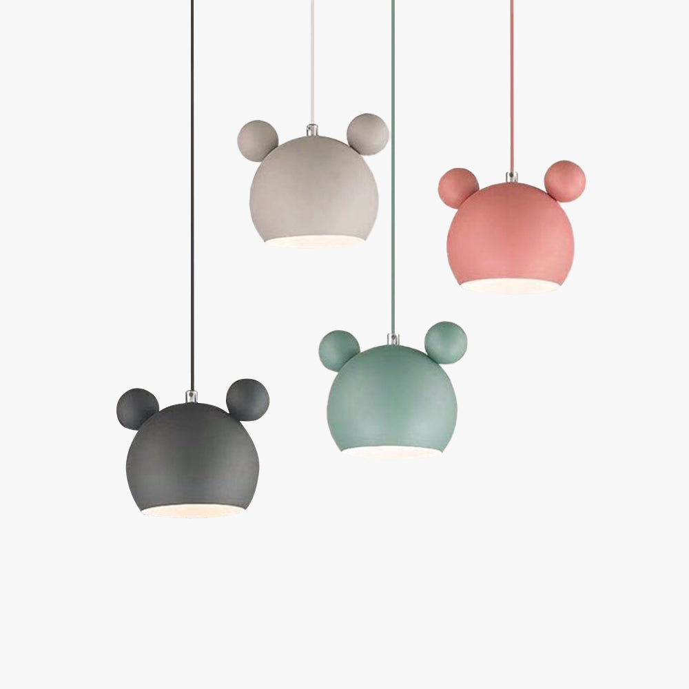 Valentina Mouse Head Pendant Light, 5 Colour
