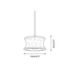 Ritta Pendant Lamp Travertine Sculptural