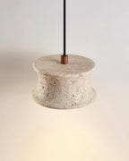Ritta Pendant Lamp Travertine Sculptural
