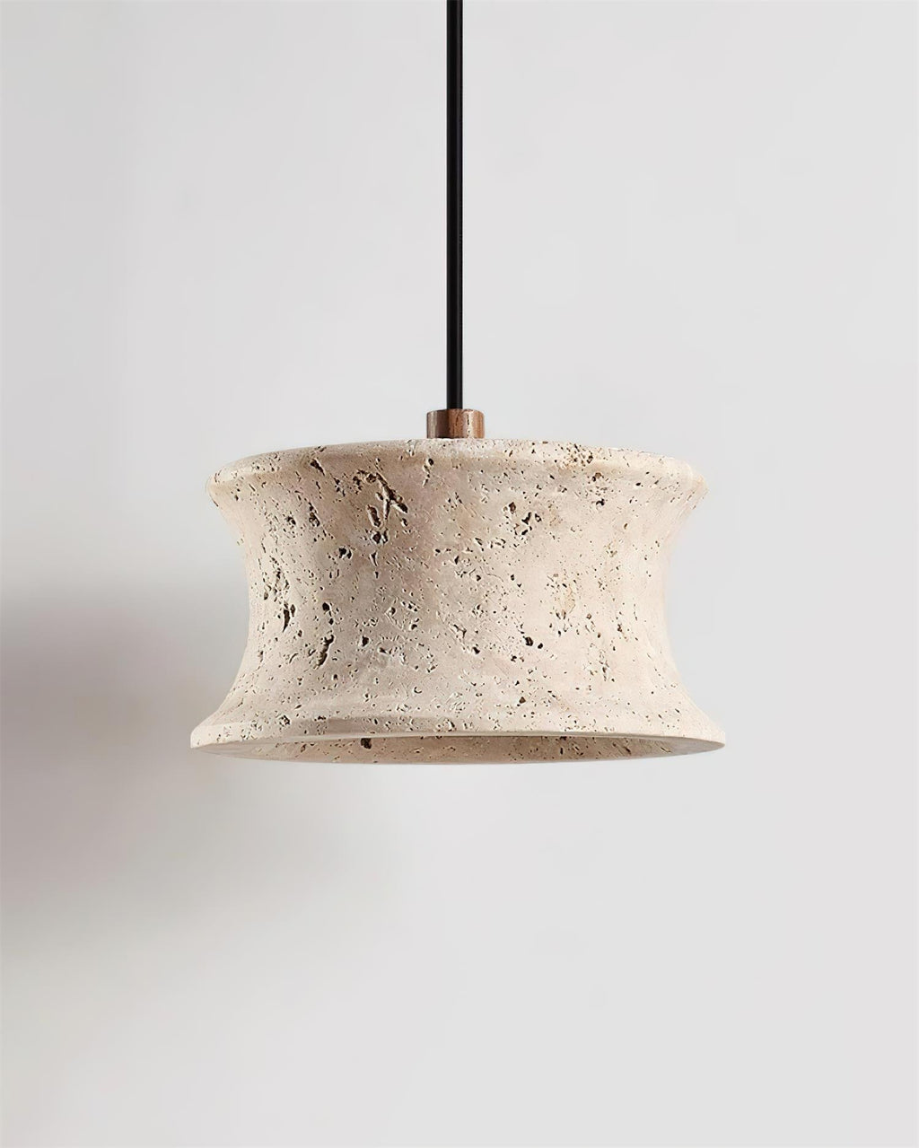 Ritta Pendant Lamp Travertine Sculptural
