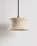 Ritta Pendant Lamp Travertine Sculptural