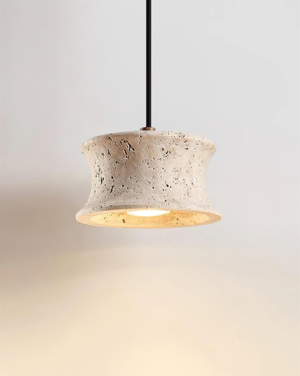 Ritta Pendant Lamp Travertine Sculptural