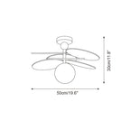 Eldo Wooden Blades Ceiling Light
