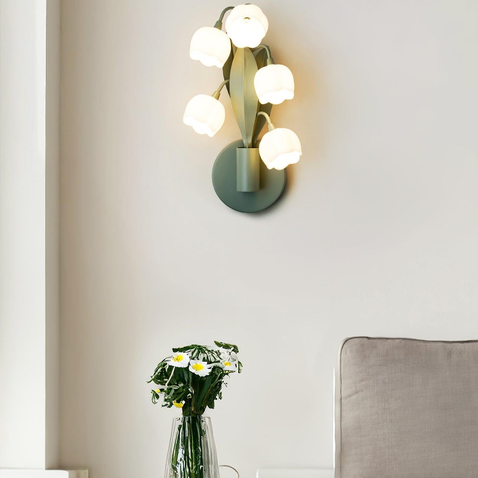 Aelis Natural Orchid Indoor Wall Lamp
