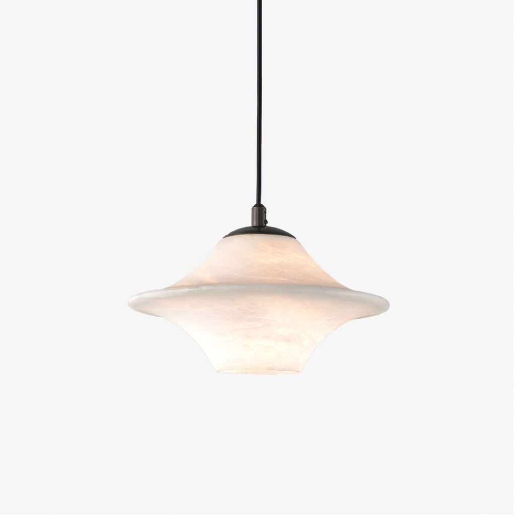 Elvina Pendant Light Modern in Alabaster - Kingsley Beaumont