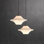 Elvina Pendant Light Modern in Alabaster - Kingsley Beaumont