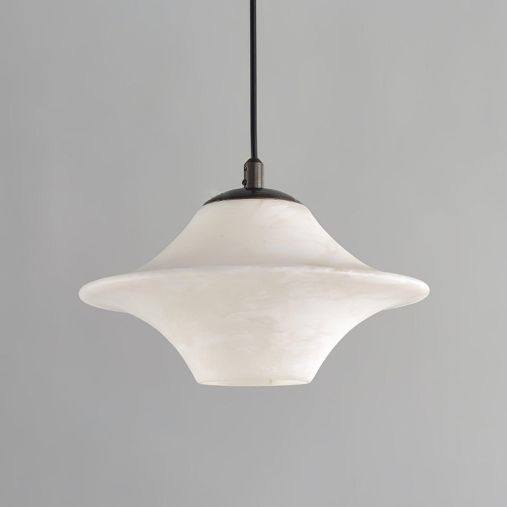 Elvina Pendant Light Modern in Alabaster - Kingsley Beaumont