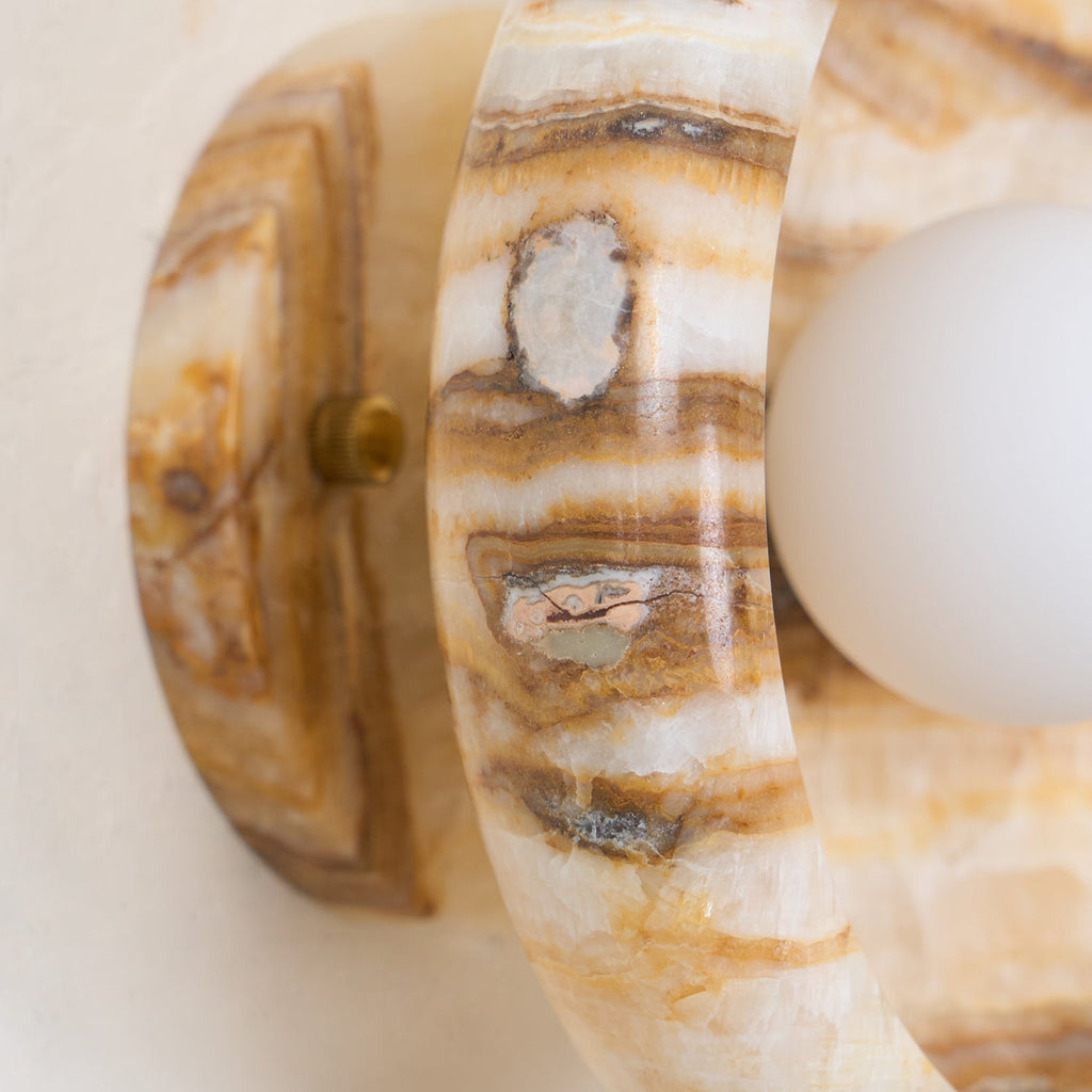 Onvix Natural Onyx Wall Light