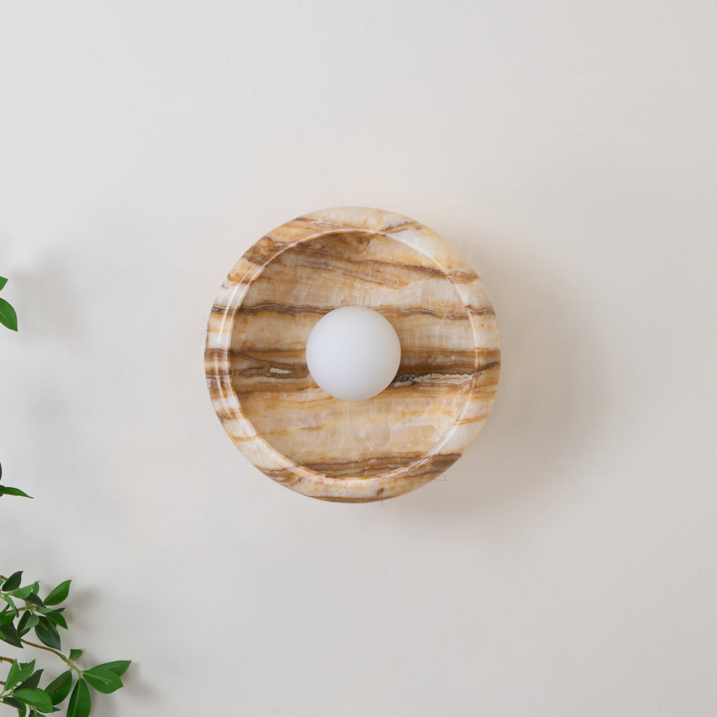 Onvix Natural Onyx Wall Light