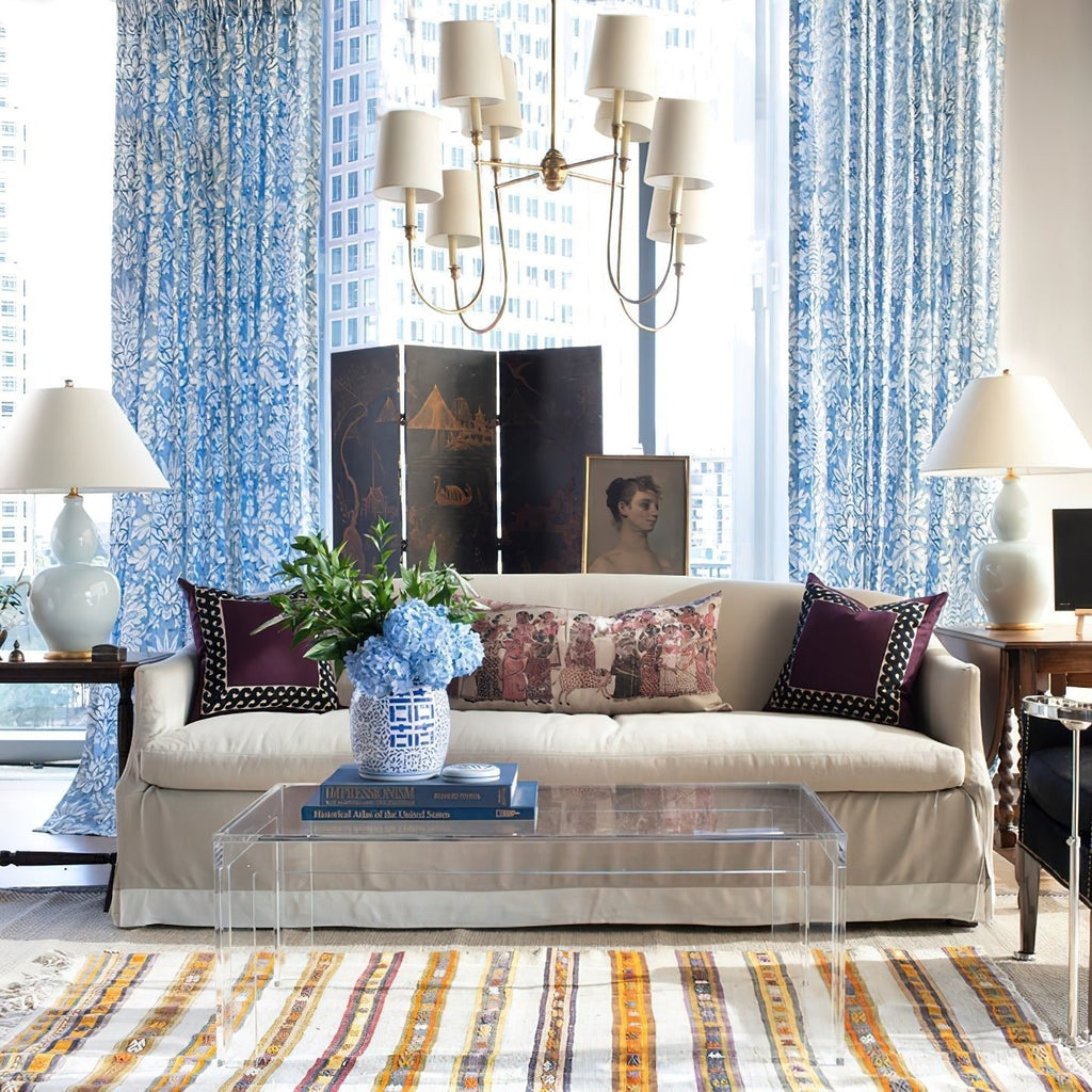 Lustra Chandelier Vendome Brass White Shade