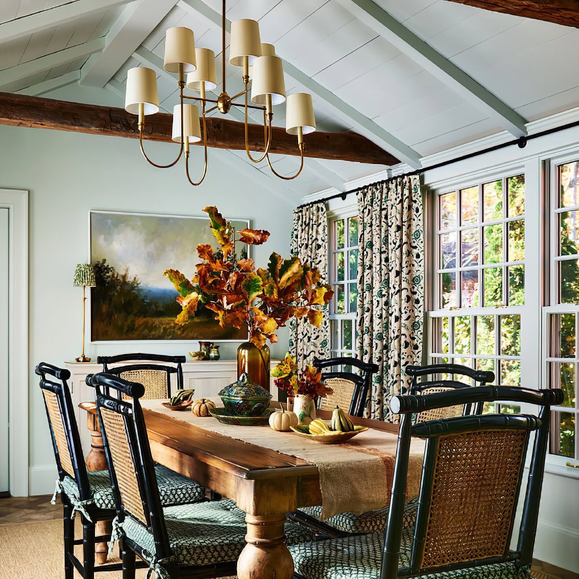 Lustra Chandelier Vendome Brass White Shade