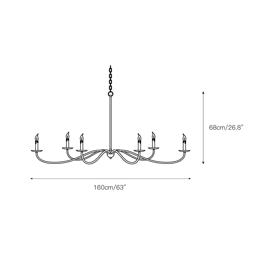Alfred Chandeliers Candle-style Farmhouse