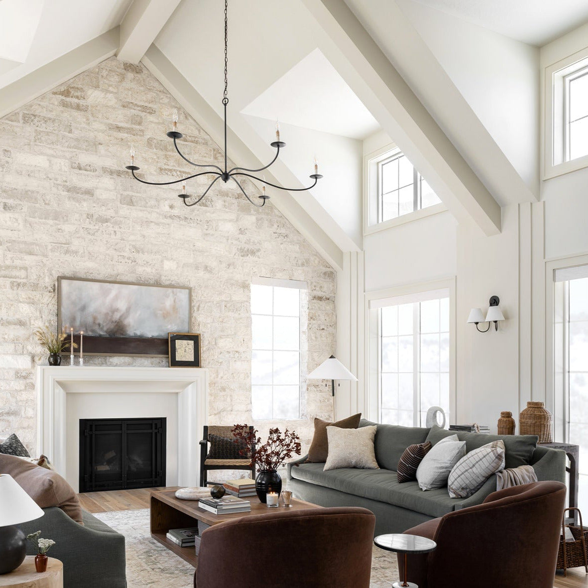 Alfred Chandeliers Candle-style Farmhouse