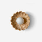 Ritta Wall Lamp Scalloped Travertine Shell
