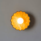 Ritta Wall Lamp Scalloped Travertine Shell